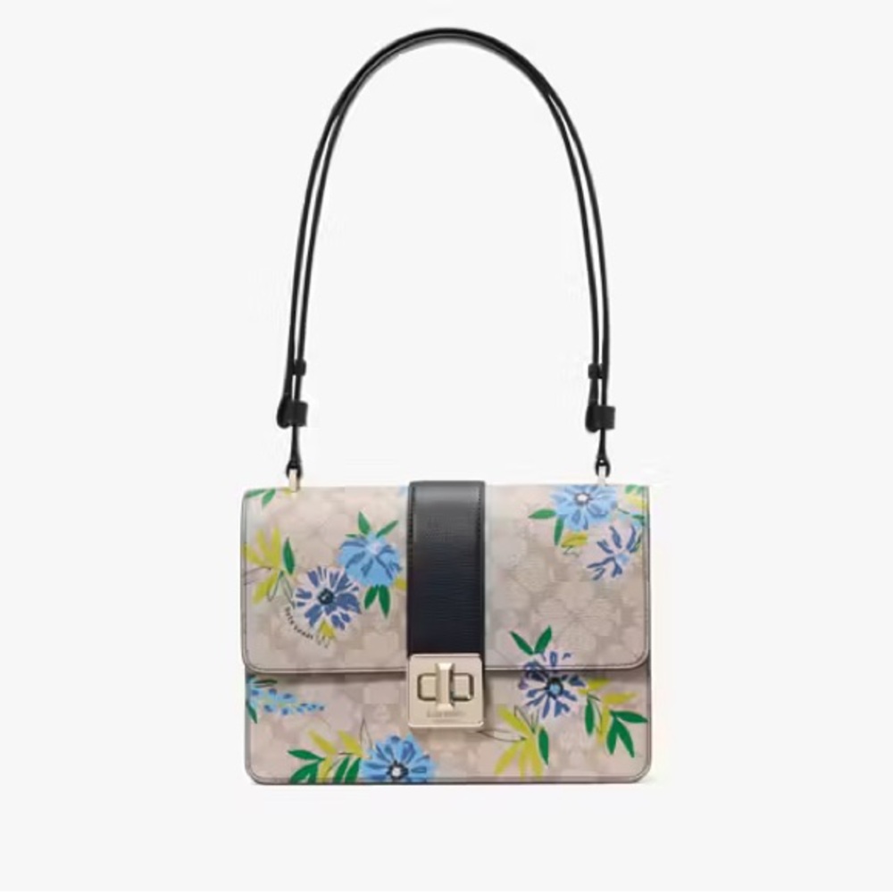 Spade Flower Floral Small Flap Shoulder Bag